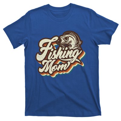 Retro Fishing Mom Sports Mama Mothers Day Gift T-Shirt