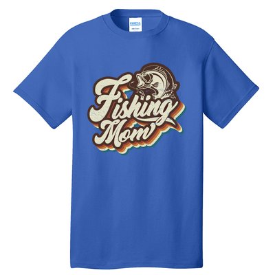 Retro Fishing Mom Sports Mama Mothers Day Gift Tall T-Shirt