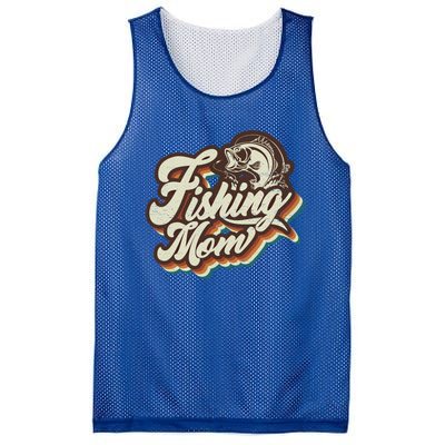 Retro Fishing Mom Sports Mama Mothers Day Gift Mesh Reversible Basketball Jersey Tank