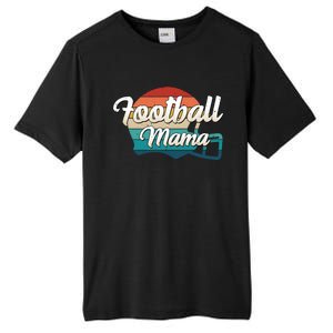 Retro Football Mama Helmet Coach Player Mom Team Cool Gift Tall Fusion ChromaSoft Performance T-Shirt