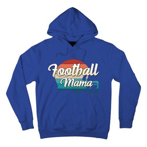 Retro Football Mama Helmet Coach Player Mom Team Cool Gift Hoodie