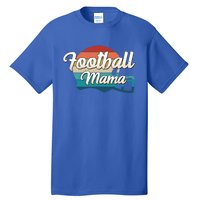 Retro Football Mama Helmet Coach Player Mom Team Cool Gift Tall T-Shirt