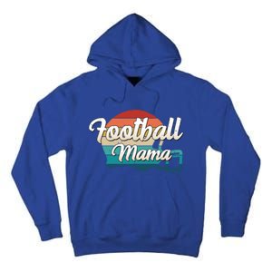 Retro Football Mama Helmet Coach Player Mom Team Cool Gift Tall Hoodie