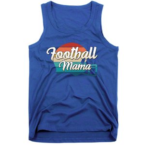 Retro Football Mama Helmet Coach Player Mom Team Cool Gift Tank Top