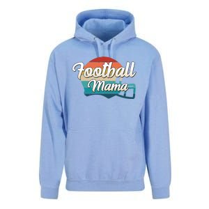 Retro Football Mama Helmet Coach Player Mom Team Cool Gift Unisex Surf Hoodie