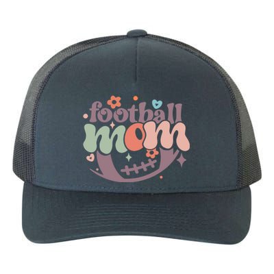 Retro Football Mom Game Groovy American Football Mama Gift Yupoong Adult 5-Panel Trucker Hat