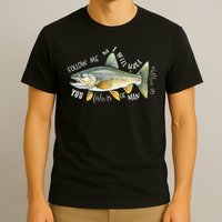 Retro Follow Me And I Will Make You Fishers Of Man Christian T-Shirt