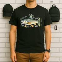 Retro Follow Me And I Will Make You Fishers Of Man Christian T-Shirt