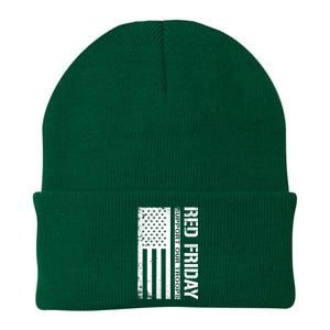 Red Friday Military Remember Everyone Deployed Knit Cap Winter Beanie