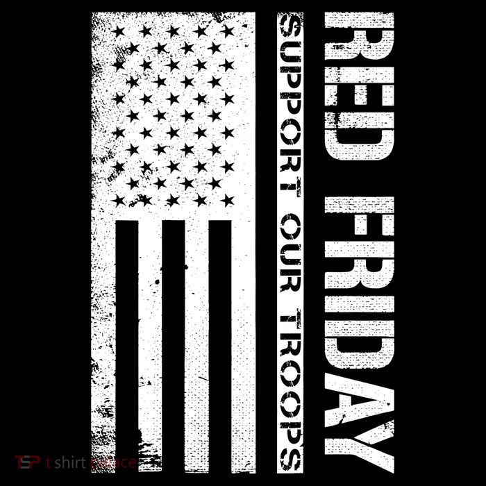 Red Friday Military Remember Everyone Deployed Drawstring Bag