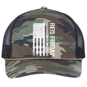 Red Friday Military Remember Everyone Deployed Retro Rope Trucker Hat Cap