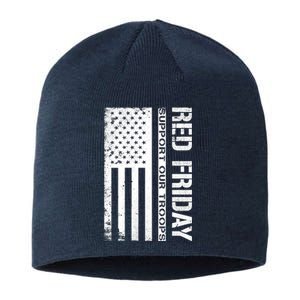 Red Friday Military Remember Everyone Deployed Sustainable Beanie