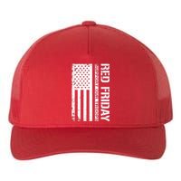 Red Friday Military Remember Everyone Deployed Yupoong Adult 5-Panel Trucker Hat