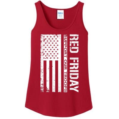 Red Friday Military Remember Everyone Deployed Ladies Essential Tank