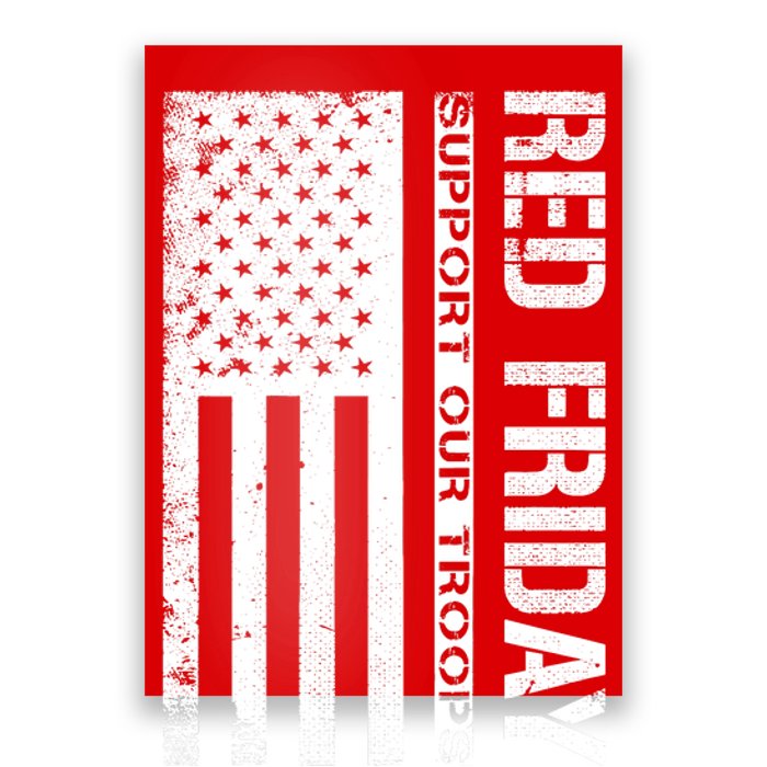 Red Friday Military Remember Everyone Deployed Poster