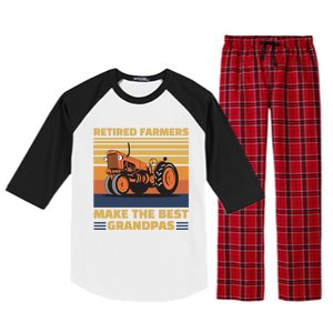 Retired Farmers Make The Best Grandpas Gift Raglan Sleeve Pajama Set