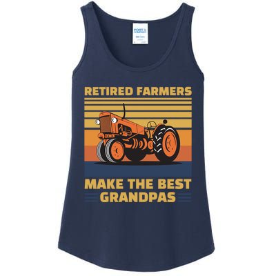 Retired Farmers Make The Best Grandpas Gift Ladies Essential Tank