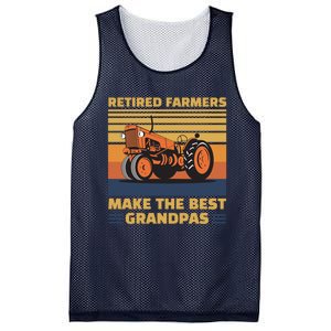 Retired Farmers Make The Best Grandpas Gift Mesh Reversible Basketball Jersey Tank