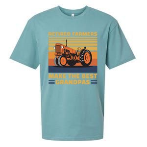 Retired Farmers Make The Best Grandpas Gift Sueded Cloud Jersey T-Shirt