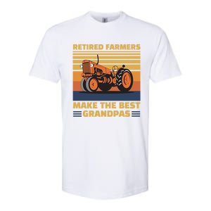 Retired Farmers Make The Best Grandpas Gift Softstyle CVC T-Shirt