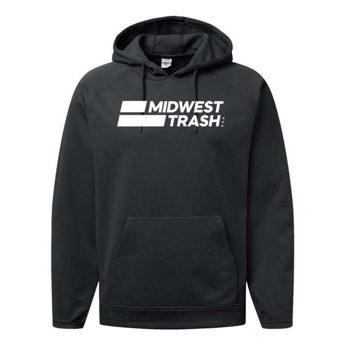 Real Friends Midwest Trash Logo Performance Fleece Hoodie