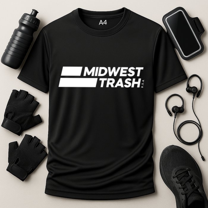 Real Friends Midwest Trash Logo Cooling Performance Crew T-Shirt
