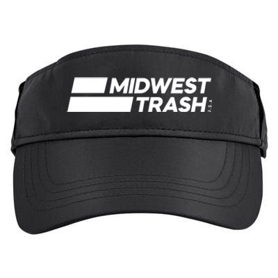 Real Friends Midwest Trash Logo Adult Drive Performance Visor