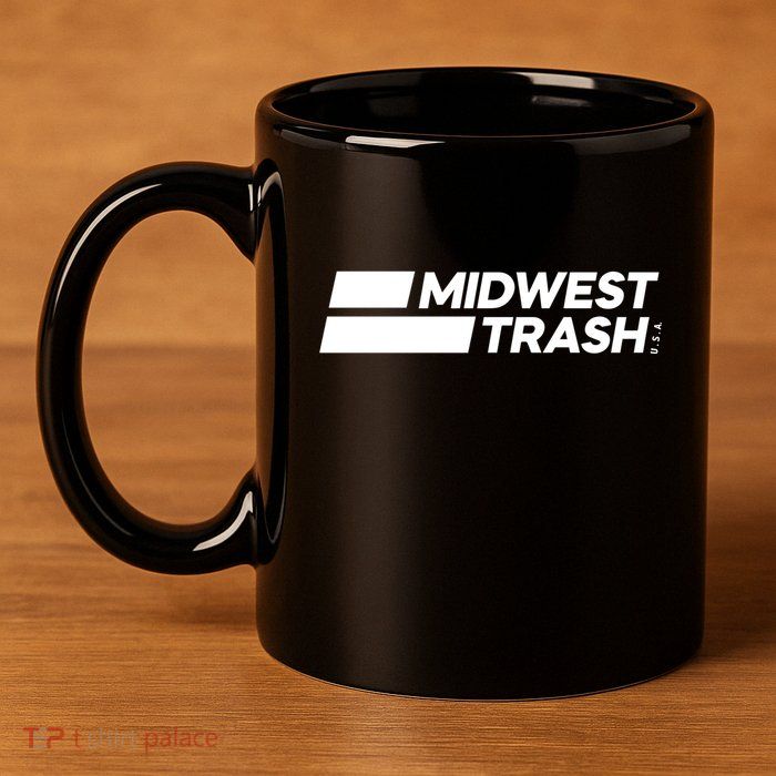 Real Friends Midwest Trash Logo 11oz C Handle Ceramic Mug