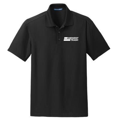 Real Friends Midwest Trash Logo Dry Zone Grid Polo