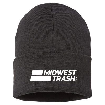 Real Friends Midwest Trash Logo Sustainable Knit Beanie