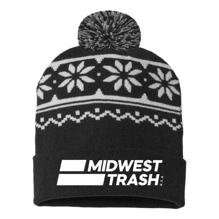 Real Friends Midwest Trash Logo USA-Made Snowflake Beanie