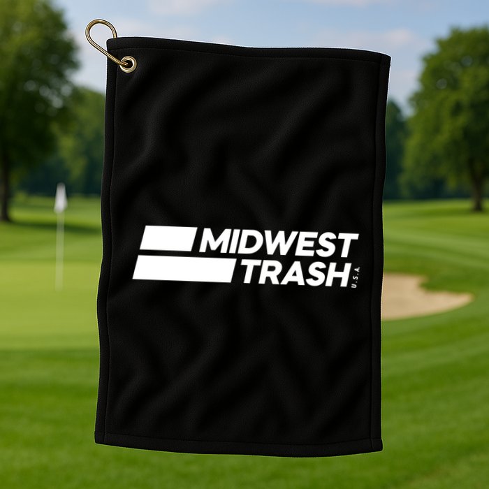 Real Friends Midwest Trash Logo Golf Towel