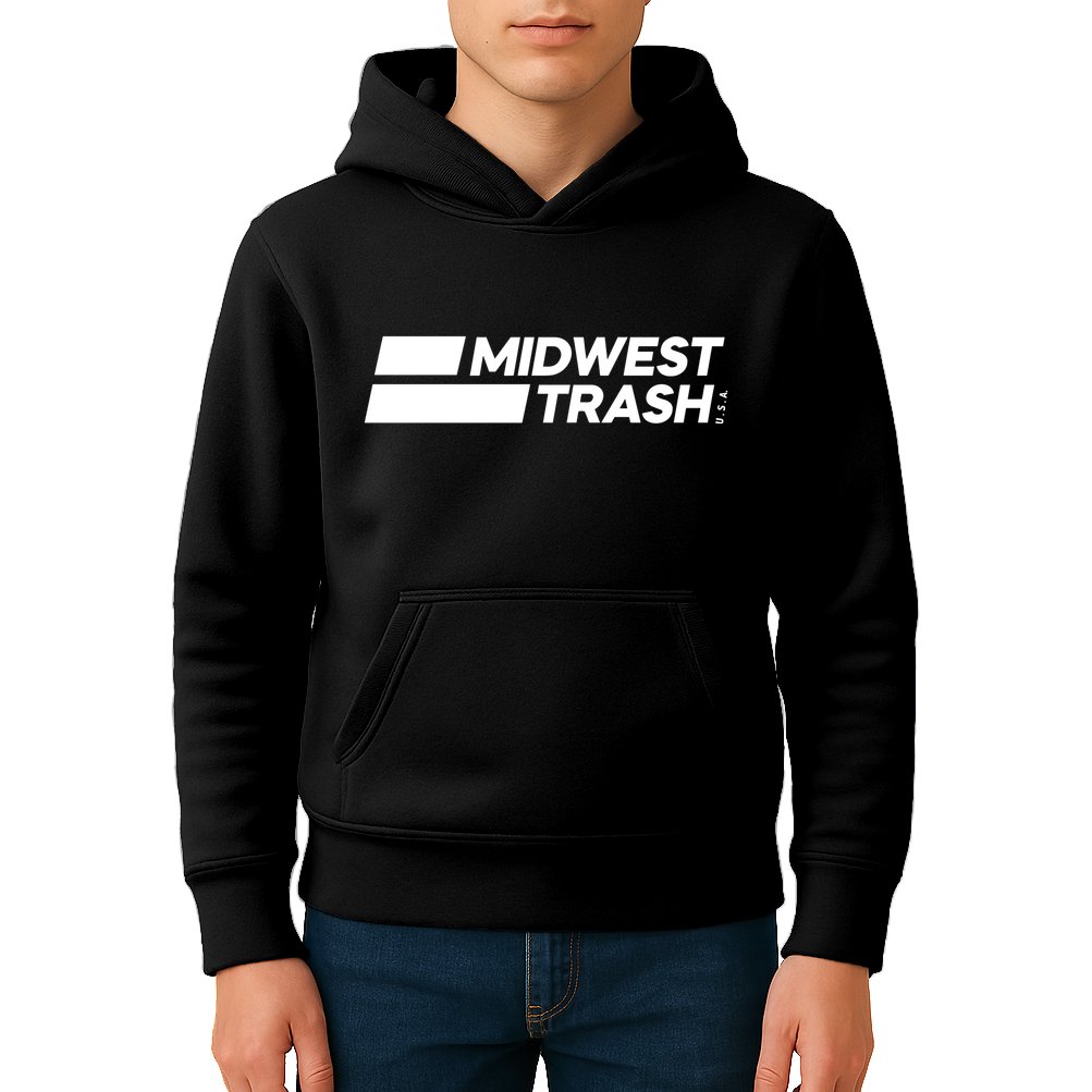 Real Friends Midwest Trash Logo Kids Hoodie