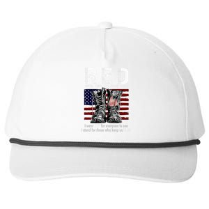 R.E.D Friday Military Remember Everyone Deployed Snapback Five-Panel Rope Hat