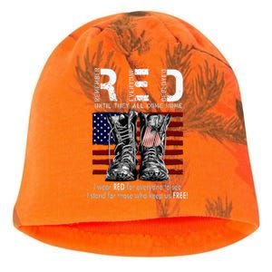 R.E.D Friday Military Remember Everyone Deployed Kati - Camo Knit Beanie