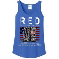 R.E.D Friday Military Remember Everyone Deployed Ladies Essential Tank