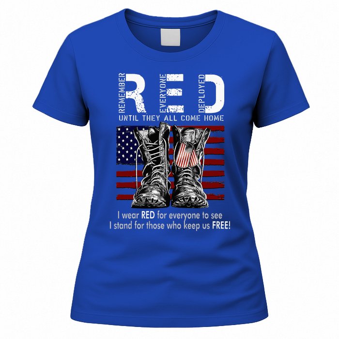 R.E.D Friday Military Remember Everyone Deployed Women's T-Shirt