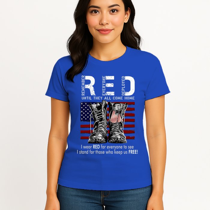 R.E.D Friday Military Remember Everyone Deployed Women's T-Shirt