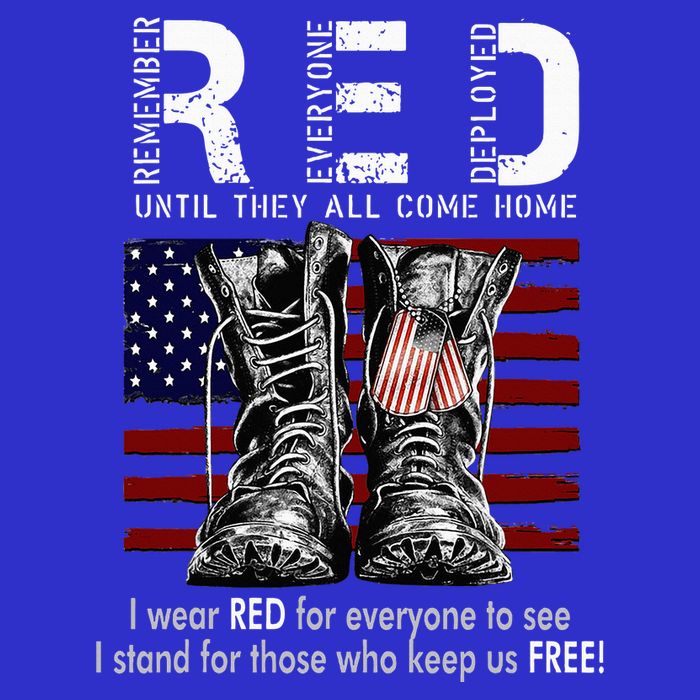 R.E.D Friday Military Remember Everyone Deployed Women's T-Shirt