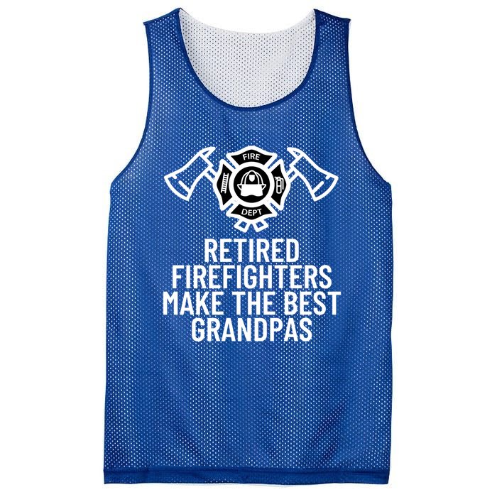 Retired Firefighters Make The Best Grandpas Fire Gift Great Gift Mesh Reversible Basketball Jersey Tank