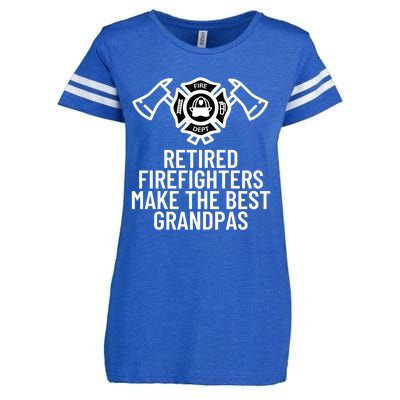 Retired Firefighters Make The Best Grandpas Fire Gift Great Gift Enza Ladies Jersey Football T-Shirt