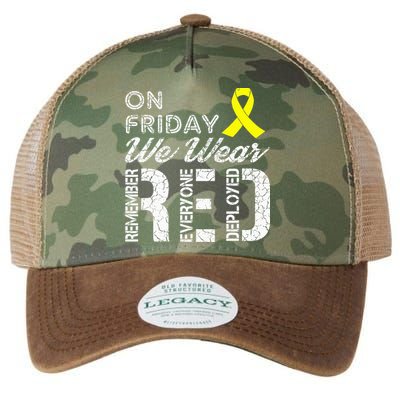 Red Friday Military R.E.D. On Friday We Wear Red Legacy Tie Dye Trucker Hat