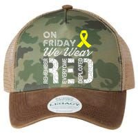Red Friday Military R.E.D. On Friday We Wear Red Legacy Tie Dye Trucker Hat