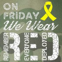 Red Friday Military R.E.D. On Friday We Wear Red Legacy Tie Dye Trucker Hat