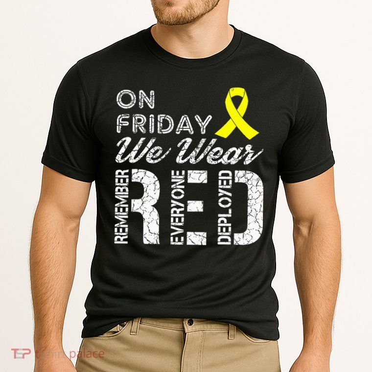 Red Friday Military R.E.D. On Friday We Wear Red Performance Shirt
