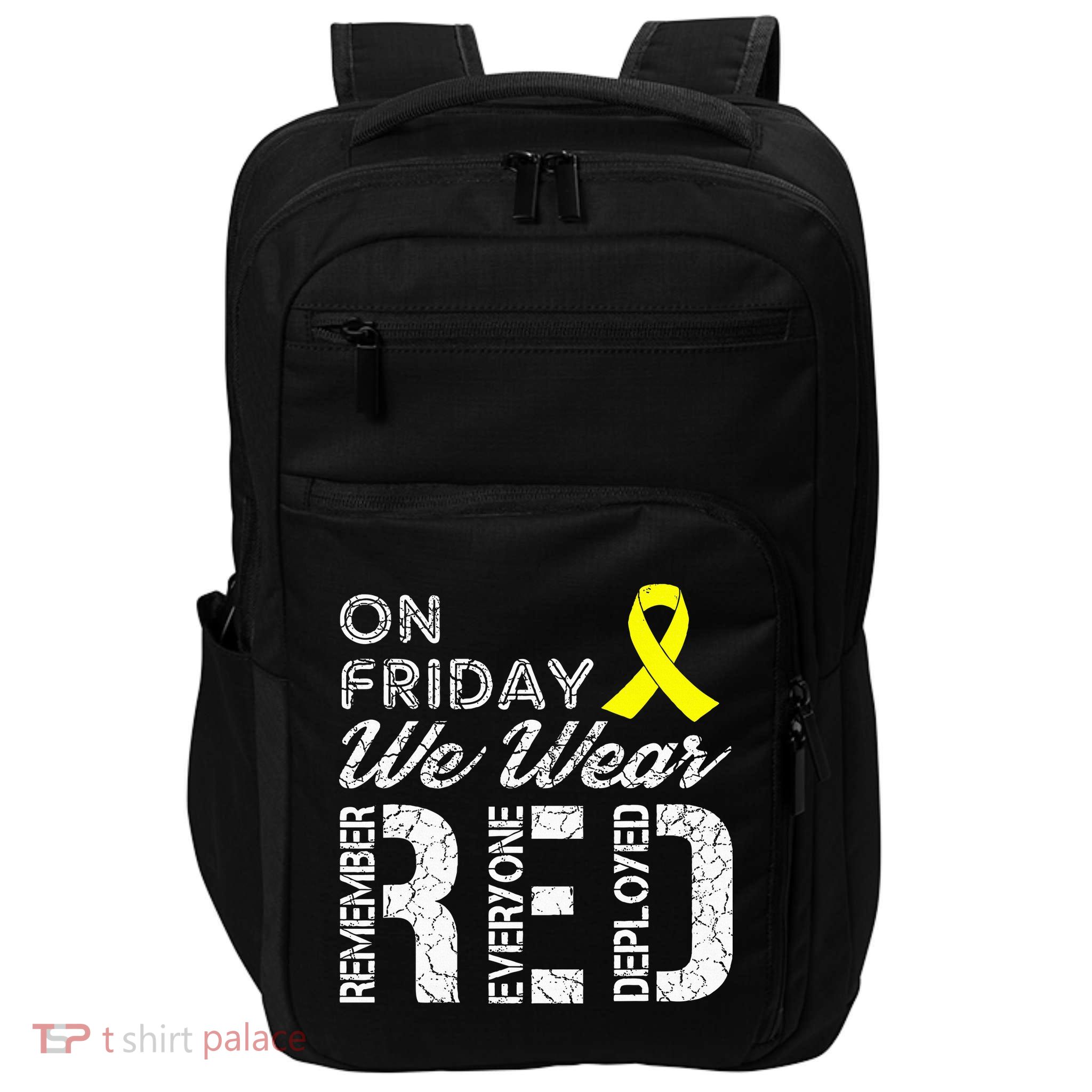 Red Friday Military R.E.D. On Friday We Wear Red Impact Tech Backpack