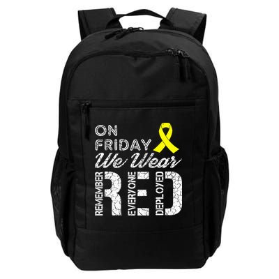 Red Friday Military R.E.D. On Friday We Wear Red Backpack