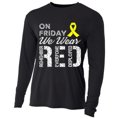 Red Friday Military R.E.D. On Friday We Wear Red Cooling Performance Long Sleeve Crew