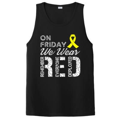 Red Friday Military R.E.D. On Friday We Wear Red PosiCharge Competitor Tank