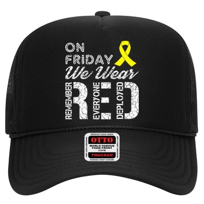 Red Friday Military R.E.D. On Friday We Wear Red Trucker Hat